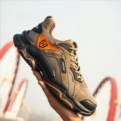 Men's Steel Toe Safety Work Shoes - Lightweight Outdoor Protective Footwear by Anti Spier
