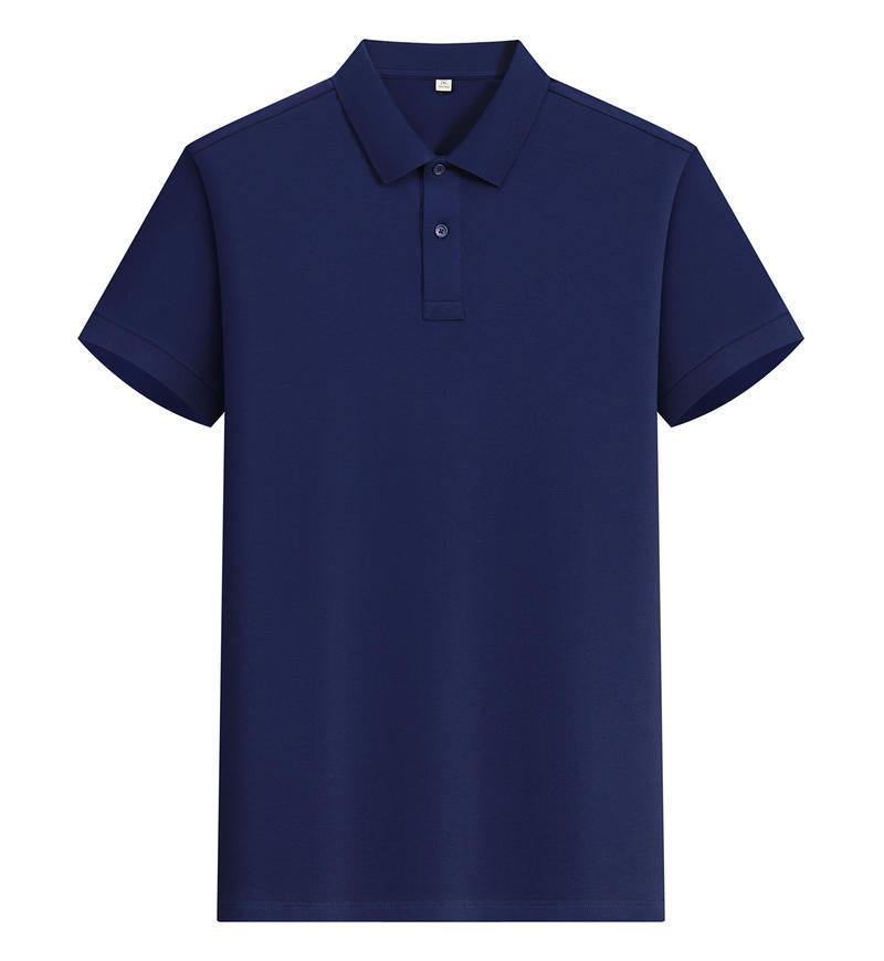 200g Island cotton polo shirt, cotton , cashmere texture, silk luster, moisture-wicking, anti-wrinkle, wear-resistant, short-sleeved by Hypersku