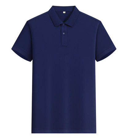 200g Island cotton polo shirt, cotton , cashmere texture, silk luster, moisture-wicking, anti-wrinkle, wear-resistant, short-sleeved by Hypersku