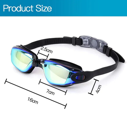 Clear Comfortable Swimming Goggles UV- Anti-Fog Swim Glasses Mirror Adult & Kids by Anti Spier