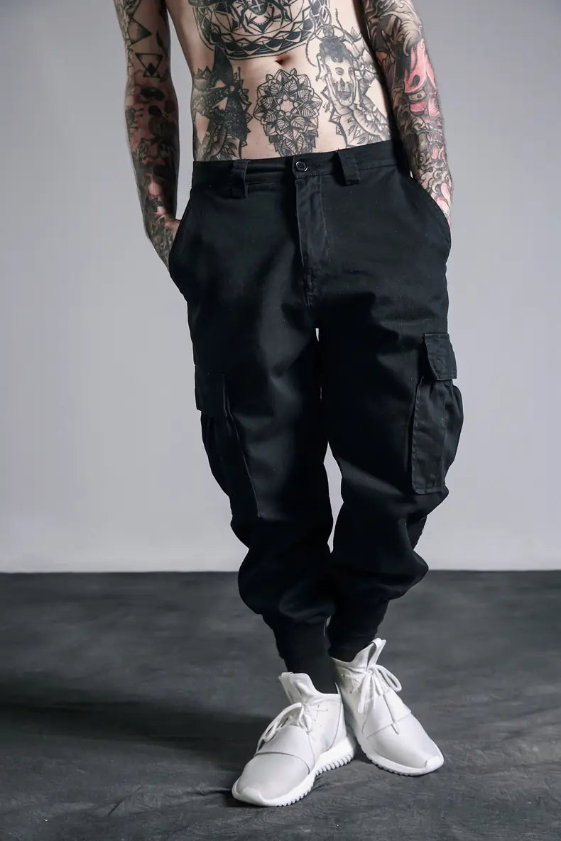 Men's Streetwear Camouflage Cargo Pants in Loose Fit by Anti Spier