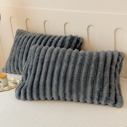 Faux Rabbit Fur Velvet Blanket by Anti Spier