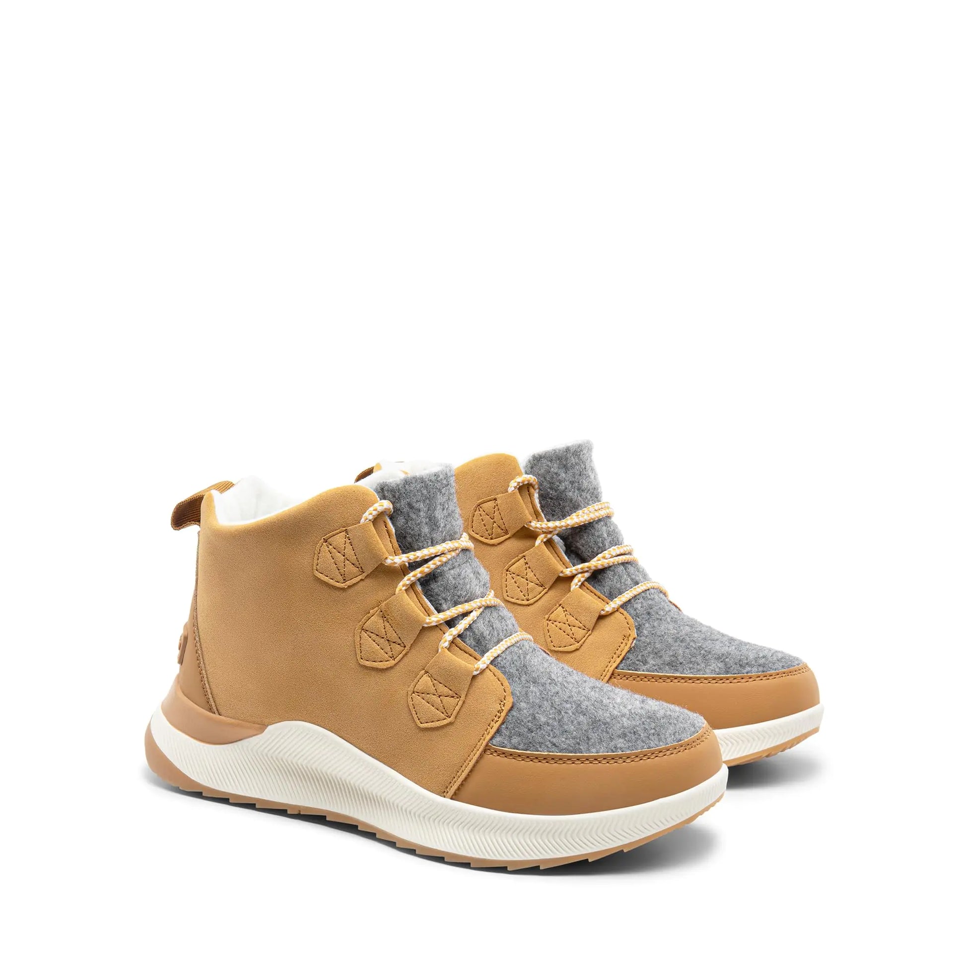 DREAM PAIRS Ankle Winter Boots for Women Waterproof Lace Up Anti-Slip Warm Snow Booties Fashion Sneaker Boots 5 Chestnut/Grey by Anti Spier