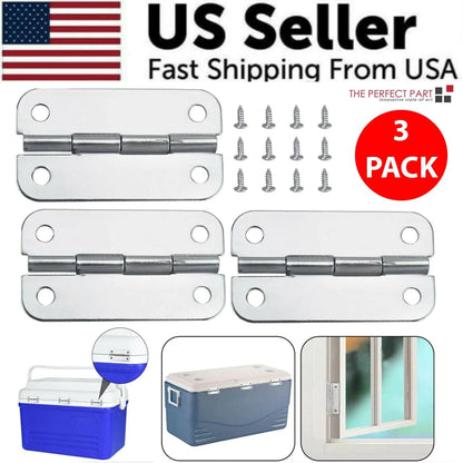 3PCS Stainless Steel Cooler Hinges & Screws Replacements For Igloo Cooler Parts by Anti Spier