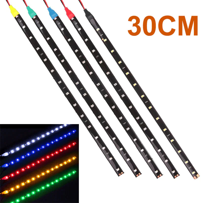 Lot Waterproof 12''/15 DC 12V Motor LED Strip Underbody Light For Car Motorcycle by Anti Spier