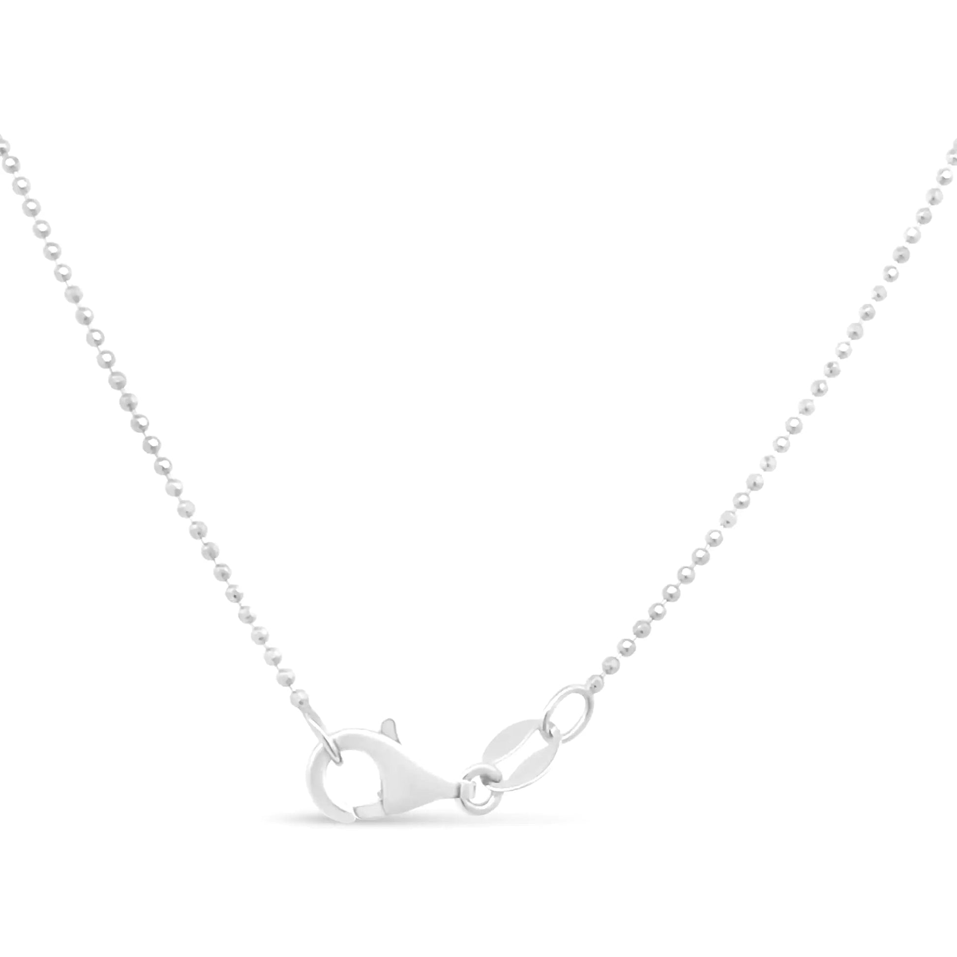 .925 Sterling Silver 0.7mm Slim and Dainty Unisex 18" Inch Ball Bead Chain Necklace by Anti Spier