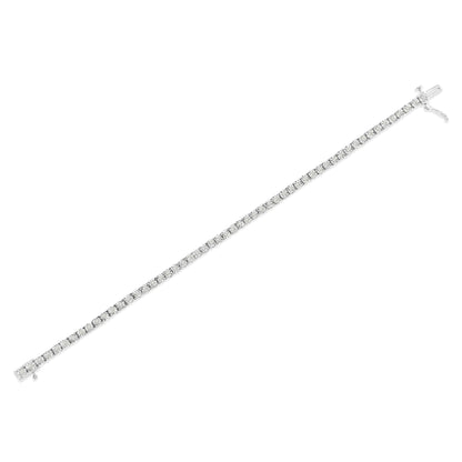 .925 Sterling Silver 1/2 Cttw Diamond Illusion-Set Miracle Plate Tennis Bracelet (I-J Color, I3 Clarity) - 7" by Anti Spier