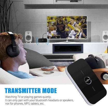 Bluetooth 5.0 Transmitter Receiver 2 IN 1 Wireless Audio 3.5mm Jack Aux Adapter by Anti Spier