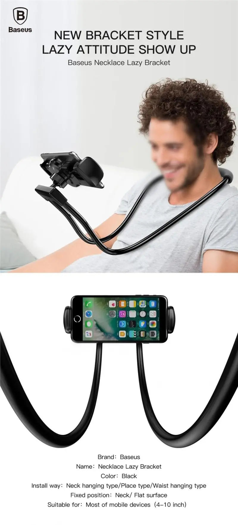 FlexiGrip Hands-Free Smartphone Stand by Anti Spier
