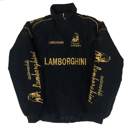 F1 Motorcycle Racing Jacket with Vintage Embroidery by Anti Spier