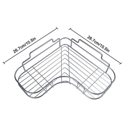 Shower Caddy Shelf Bathroom Corner Bath Storage Holder Organizer Triangular Rack by Anti Spier