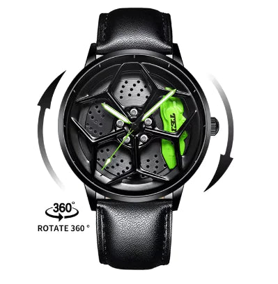 Car Wheel Hub Quartz Watch - Military Sport Design by Anti Spier