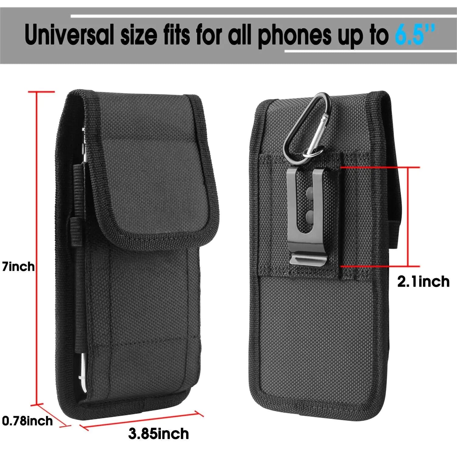 Vertical Cell Phone Holster Pouch Wallet Case With Belt Clip For iPhone Samsung by Anti Spier