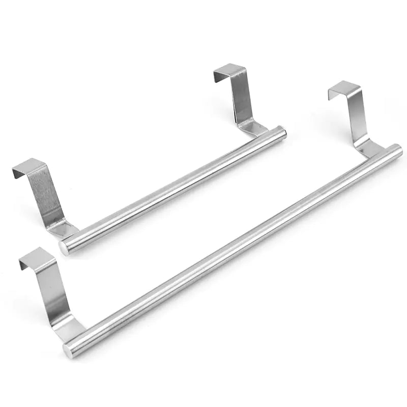 Stainless Steel Single Rod Towel Rack for Cabinet Doors by Anti Spier