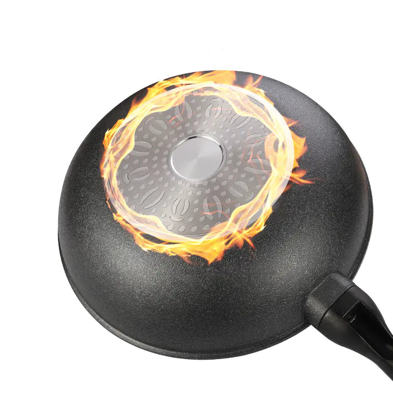 Korean Non-Stick Stone Frying Pan for Induction & Gas by Anti Spier
