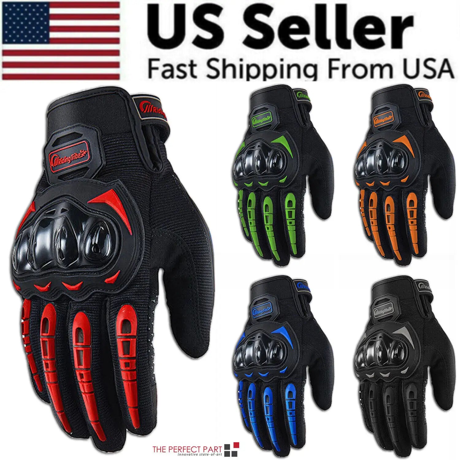 Racing Motorcycle Motorbike Motocross Riding Dirt Bike Full Finger Sports Gloves by Anti Spier
