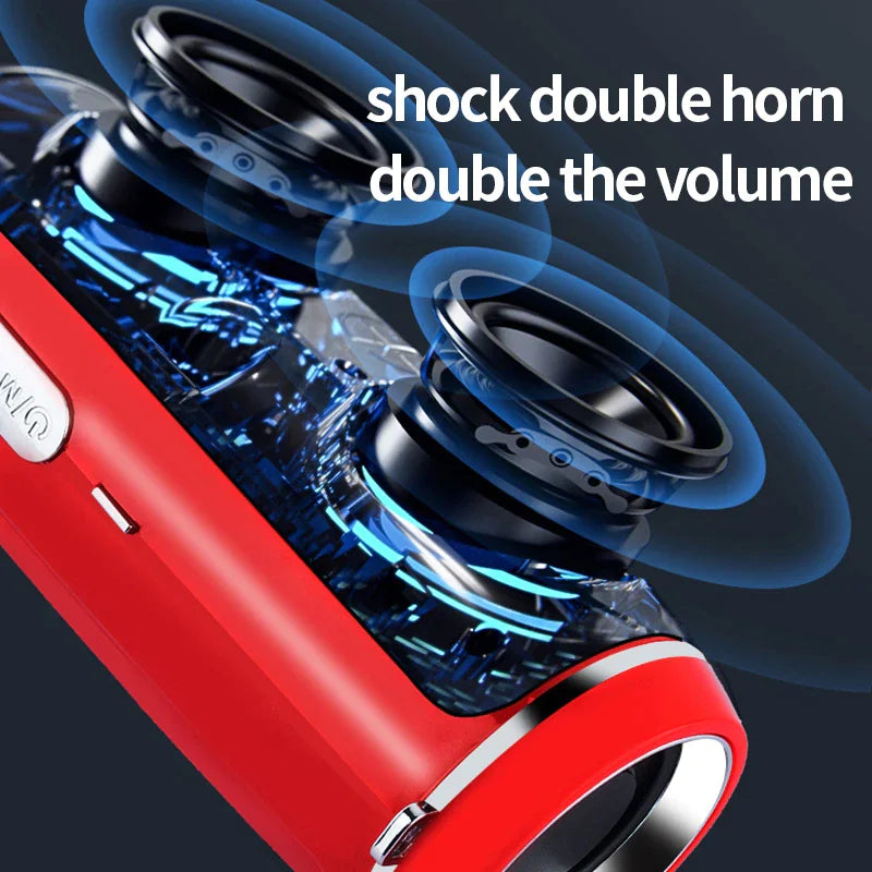 Bluetooth 5.1 Speaker Wireless Waterproof Outdoor Stereo LOUD Bass USB/TF Strap by Anti Spier