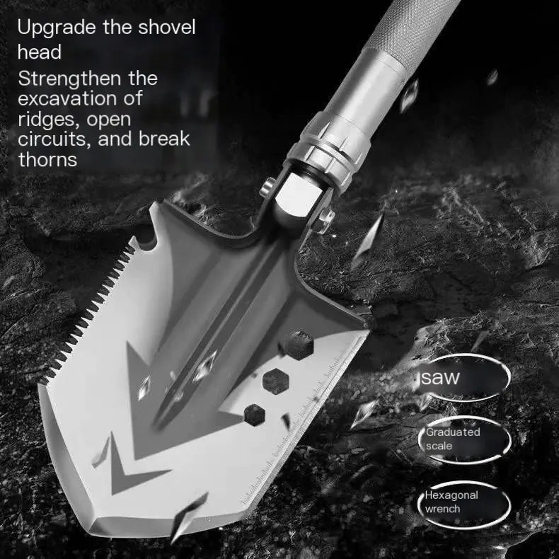 Multifunctional Folding Outdoor Military Shovel Tool by Anti Spier