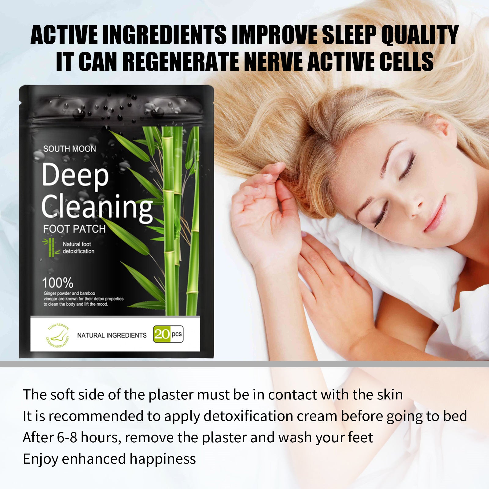 Foot patches are gentle and natural, with herbal moisturizing care that relieves the body. They are daily foot care patches by Hypersku