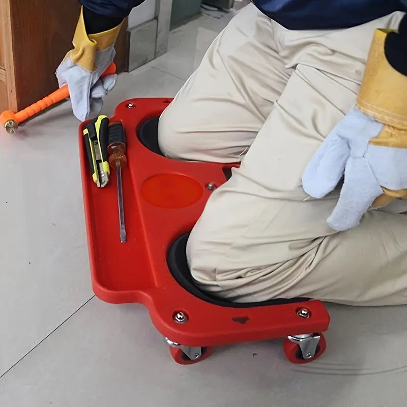 1pc Heavy-Duty Rolling Knee Pad Platform with Wheels - Cushioned Support for Carpenters, Flooring Contractors & Auto Repair Mechanics, Kneeling Aid by Anti Spier