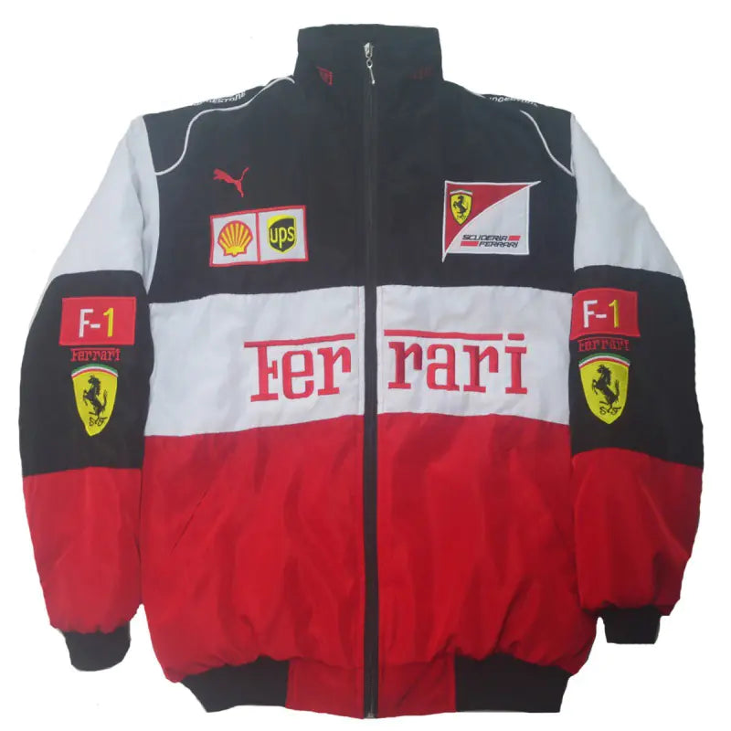 F1 Motorcycle Racing Jacket with Vintage Embroidery by Anti Spier