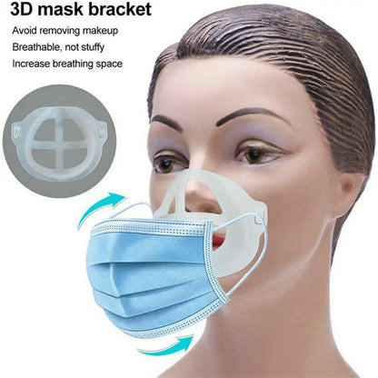3D Face Mask Bracket Mouth Separate Inner Stand Holder Breathing Space Frame by Anti Spier