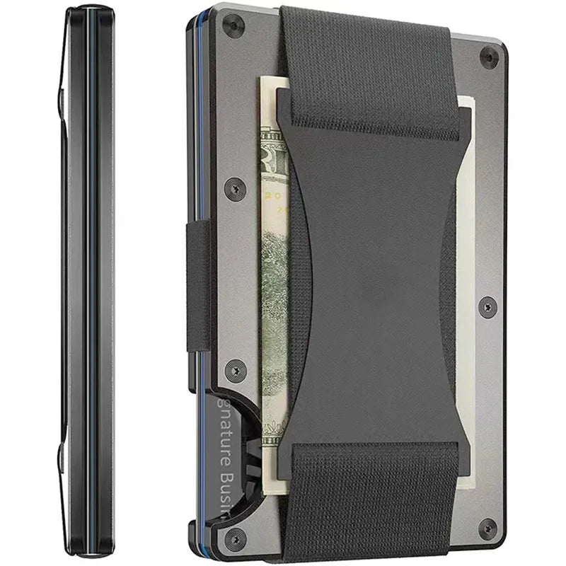 New Metal Card Bag Carbon Fiber Wallet Wallet RFID Anti-theft Swiping Blocking Technology by Anti Spier