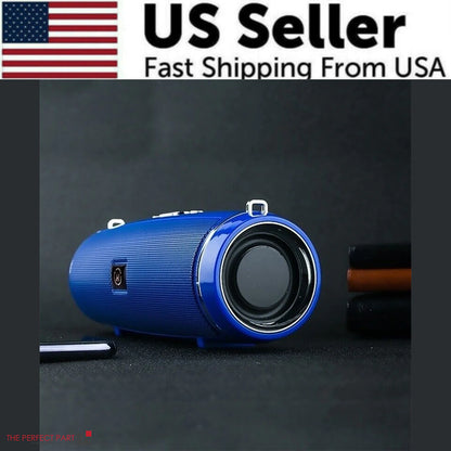 Bluetooth 5.1 Speaker Wireless Waterproof Outdoor Stereo LOUD Bass USB/TF Strap by Anti Spier