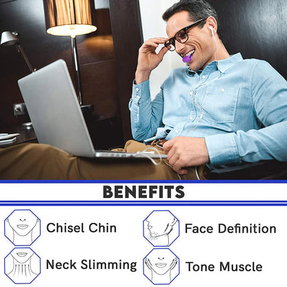 3PCS Jawline Exerciser Mouth Exercise Fitness Ball Neck Face Jaw Trainer Toning by Anti Spier