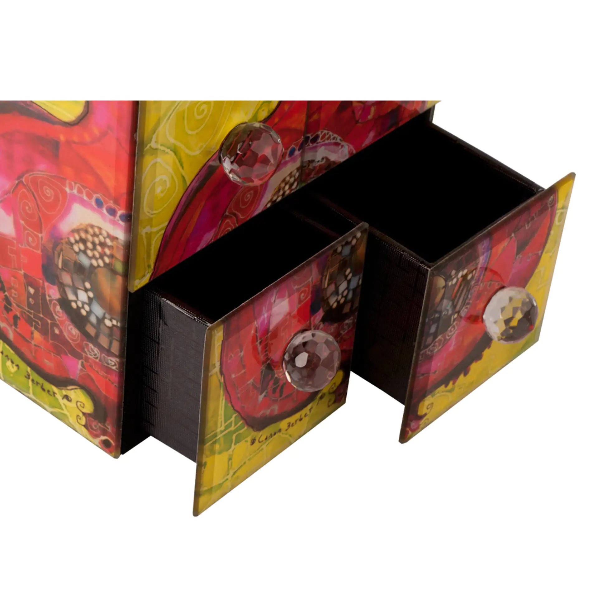 Biggdesign Glass Jewelry Box with 4 Drawers by Anti Spier