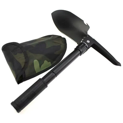 Compact Outdoor Multi-Tool Shovel with Folding Pickaxe by Anti Spier