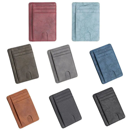 Leather Slim Wallet Credit Card Holder RFID Blocking Pocket ID Money USA by Anti Spier