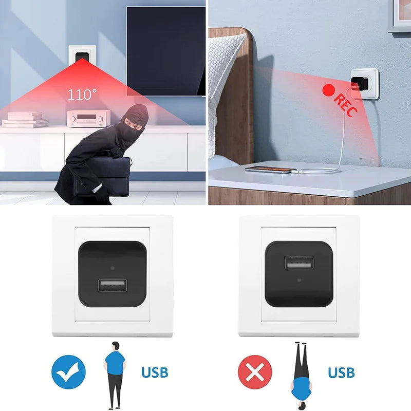 Mini Hidden Camera Home Security Nanny Cam Full HD 1080P DVR Night Vision No Audio by Anti Spier