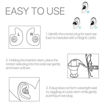 5/10 Pairs Soft Silicone Ear Plugs For Swimming Sleeping Anti Snore Reusable USA by Anti Spier