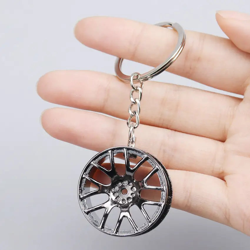 Wheel Rim Hub Tuning Keychain by Anti Spier