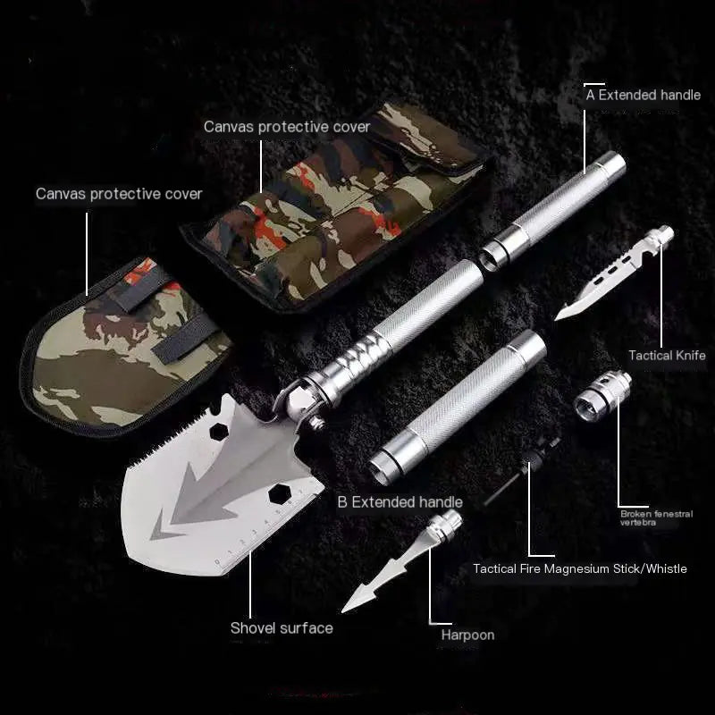 Multifunctional Folding Outdoor Military Shovel Tool by Anti Spier