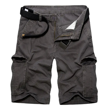 Plus Size Men's Multi Pocket Cargo Shorts by Anti Spier