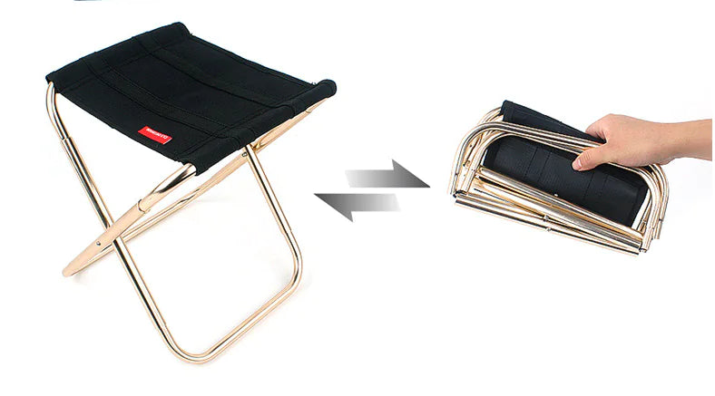 Outdoor Folding Chair - 7075 Aluminum Fishing Stool by Anti Spier
