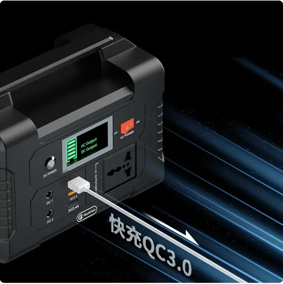200W Portable Outdoor Power Bank with 220V Emergency Backup by Anti Spier