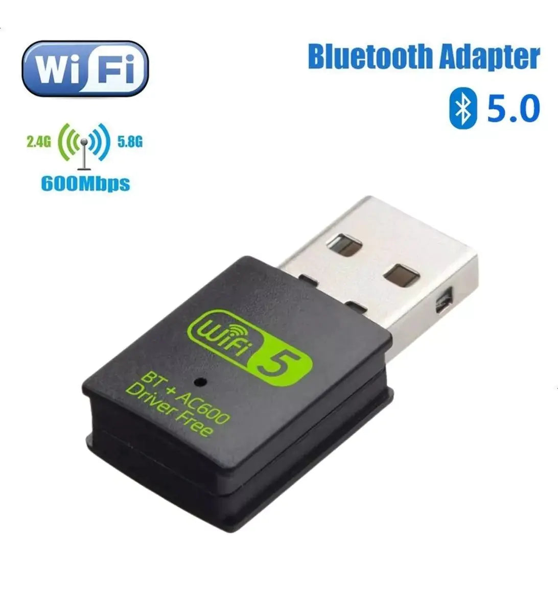 USB AC600m 2.4G+ 5G WIFI RECEIVER by Anti Spier