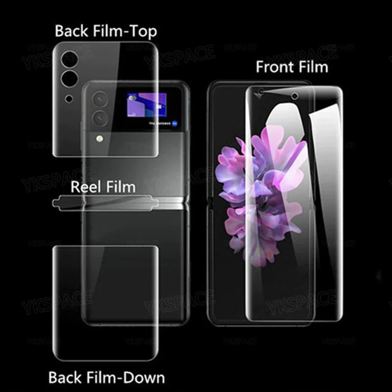 For Samsung Galaxy Z Flip 3 5G Soft Hydrogel Screen Protector Film/HD Lens Cover by Anti Spier