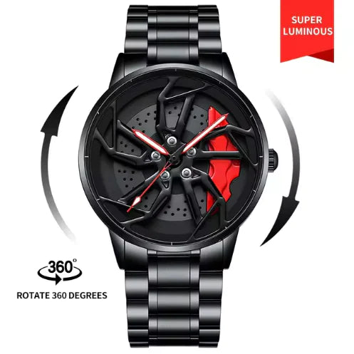 Men 3D Real Wheel Watches by Anti Spier