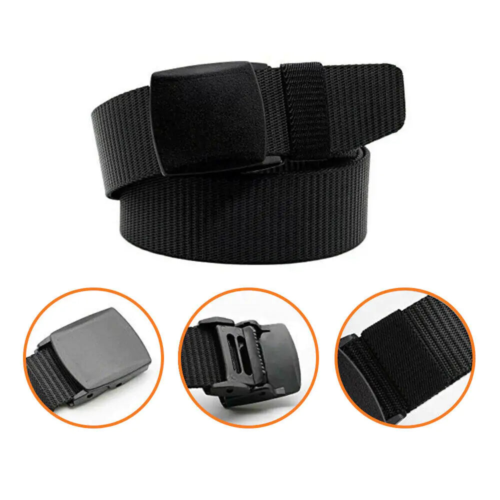 Men's Plastic Cam Buckle Nylon Belt by Anti Spier