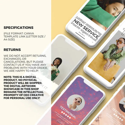 Downloadable Instagram Story 100 Template by Anti Spier