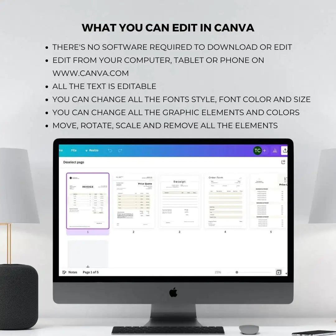 Downloadable 5 Page Business Template Bundle Style #2 by Anti Spier