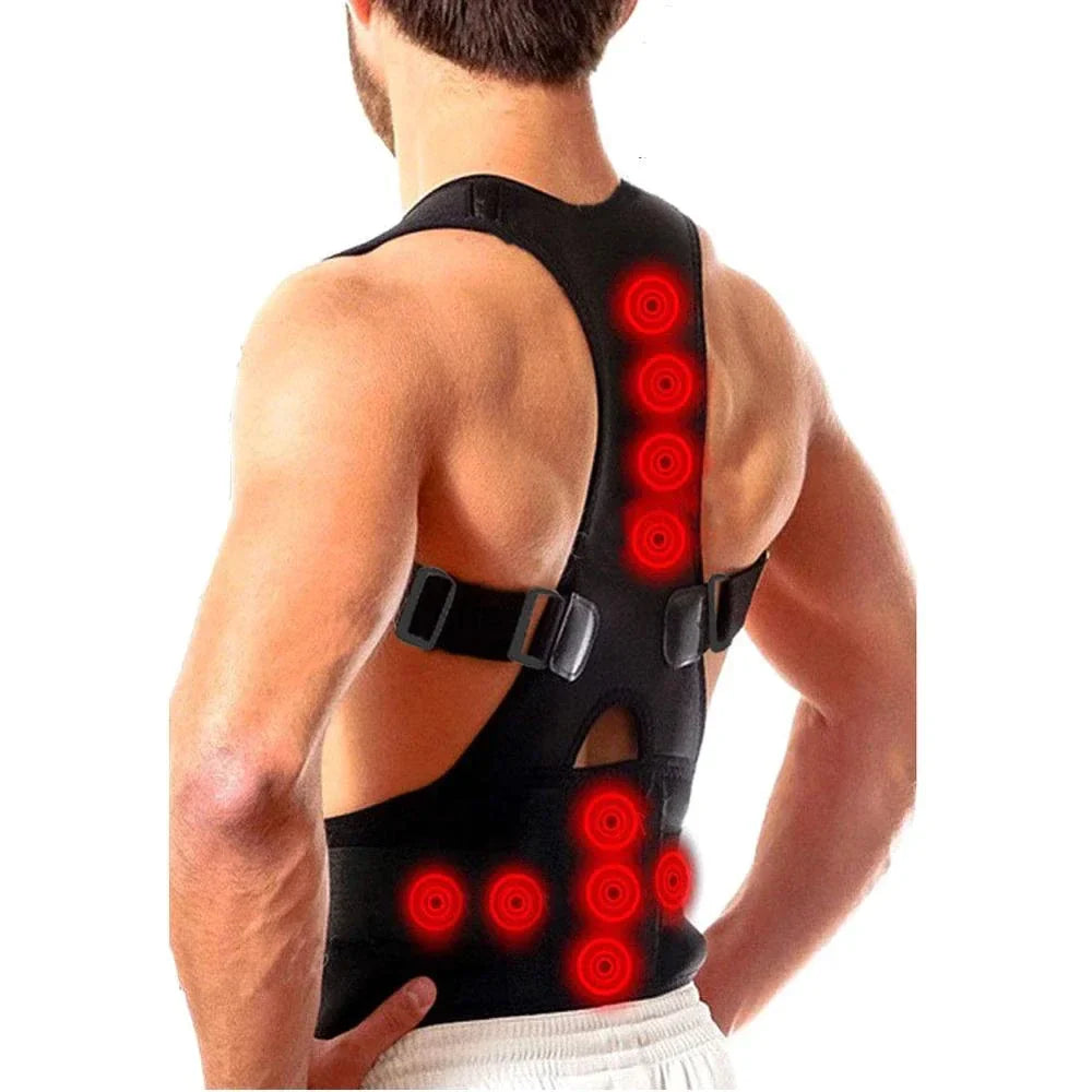 Posture Corrector Support Magnetic Back Shoulder Brace Belt Band For Men Women by Anti Spier