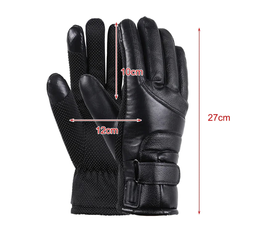 Electric USB Heated Gloves Winter Warming Thermal Ski Snow Hand Warm Windproof by Anti Spier