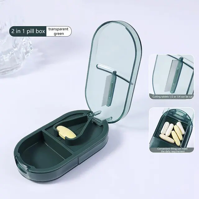Portable Travel Pill Organizer Case by Anti Spier