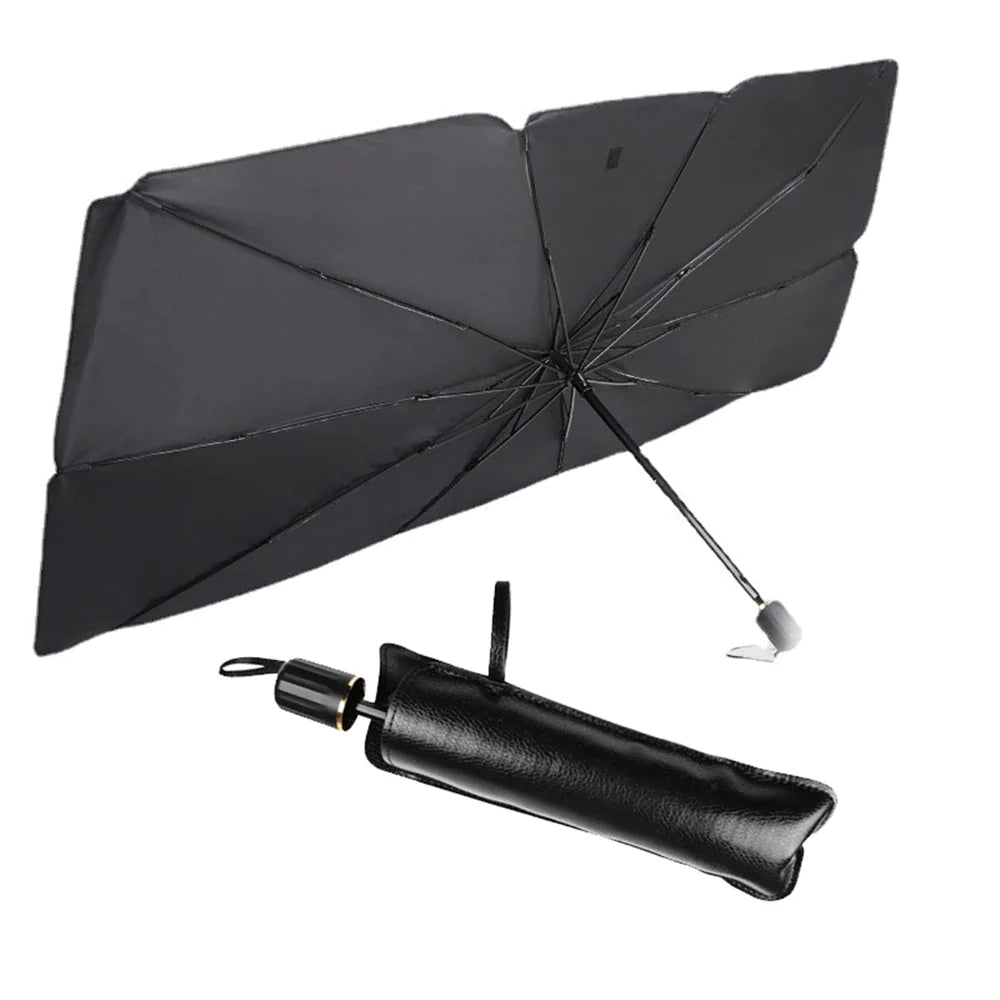 57" Car Windshield Sun Shade Foldable Umbrella Front Window Cover Visor Umbrella by Anti Spier