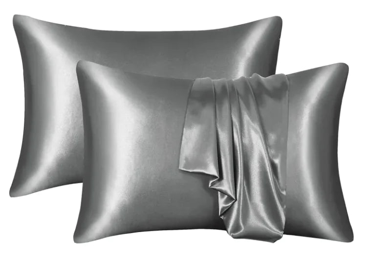 Silk-like Solid Color Pillowcase by Anti Spier